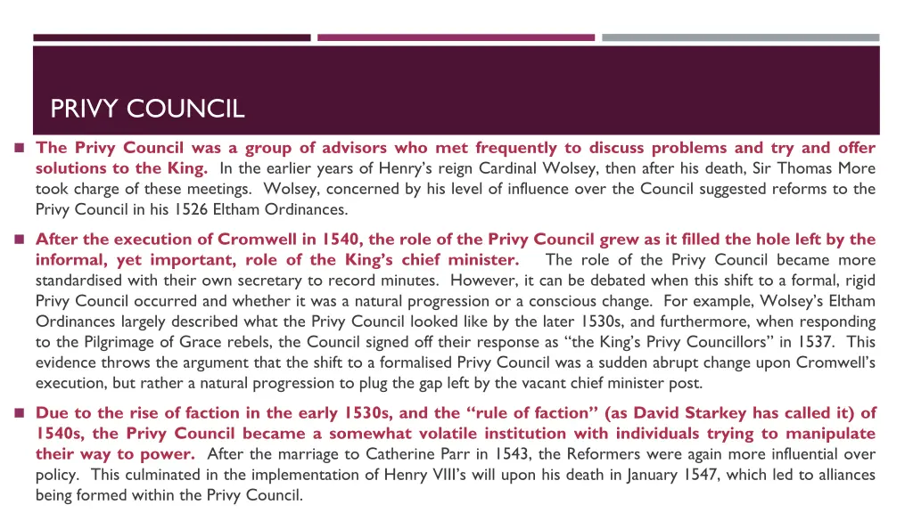 privy council
