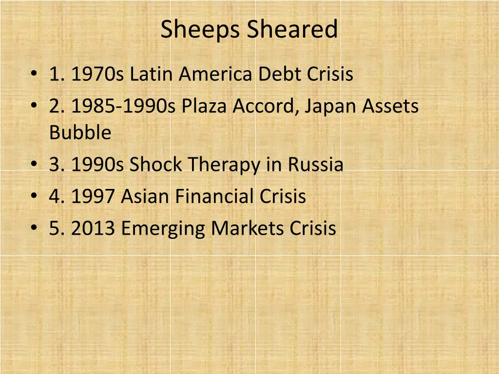 sheeps sheared