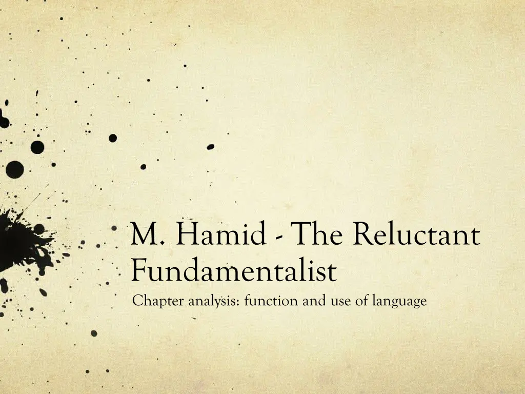 m hamid the reluctant fundamentalist chapter