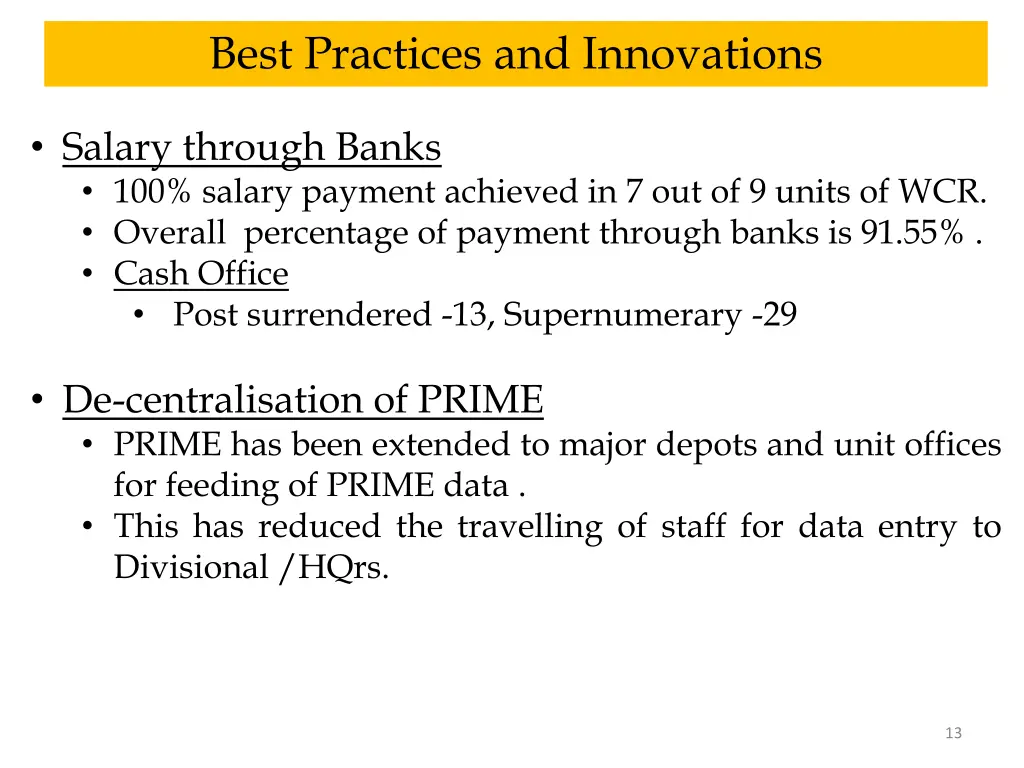 best practices and innovations