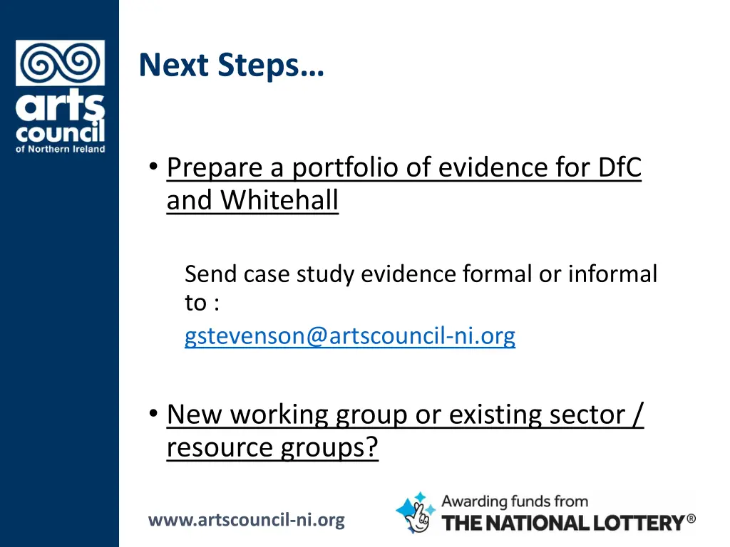 next steps