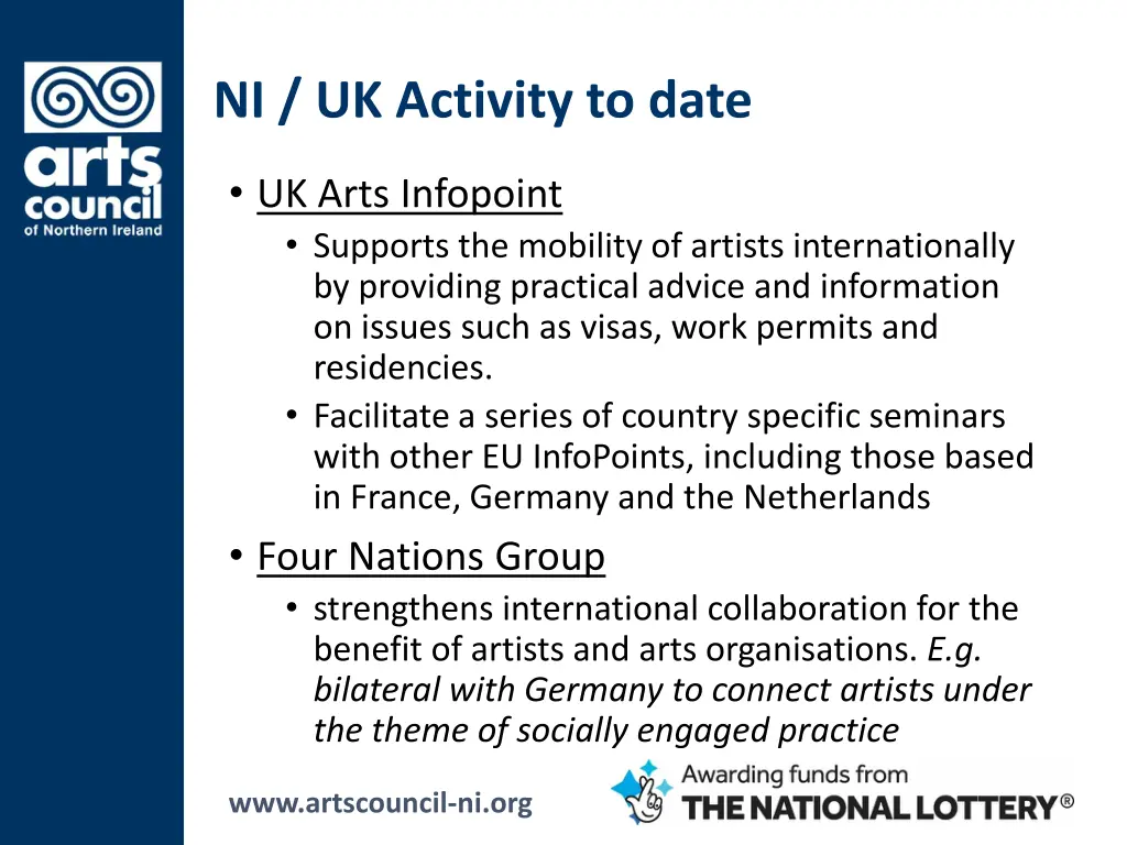 ni uk activity to date