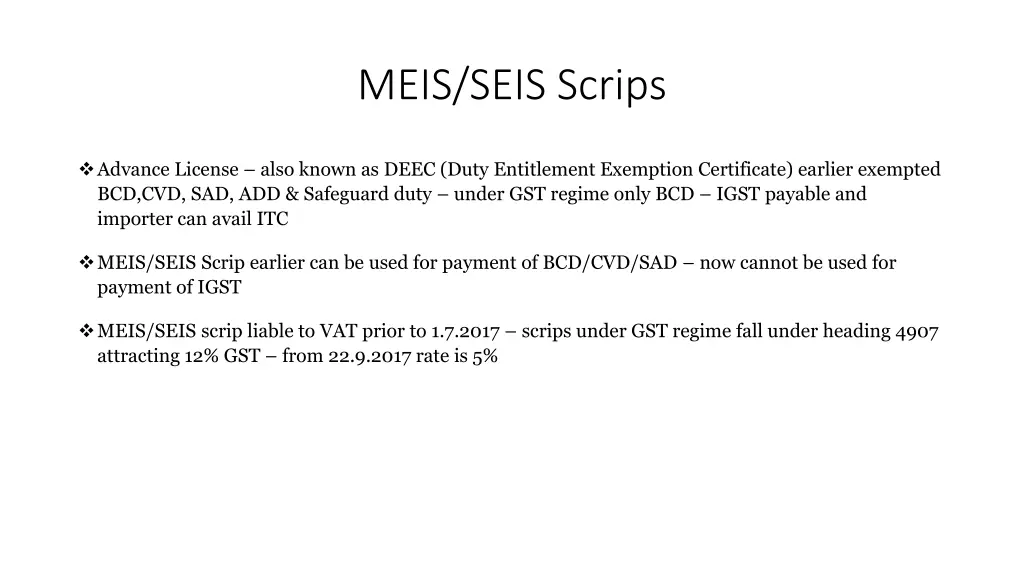 meis seis scrips