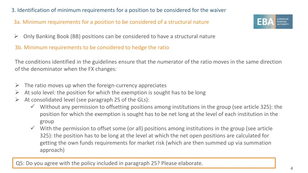 3 identification of minimum requirements