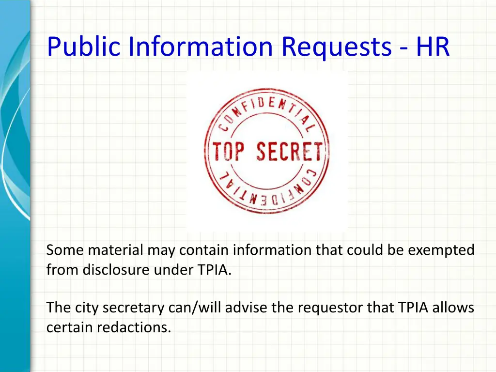 public information requests hr 3