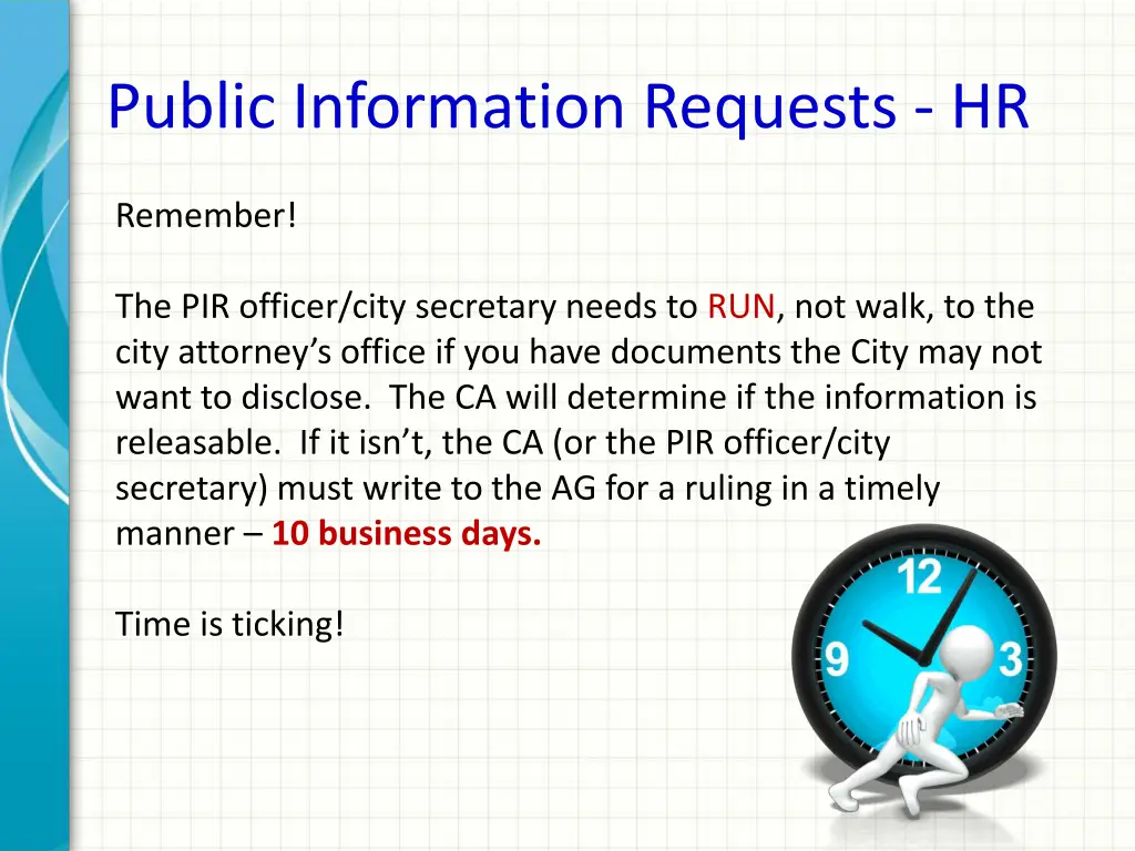public information requests hr 8