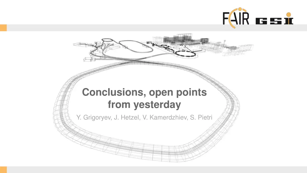 conclusions open points from yesterday