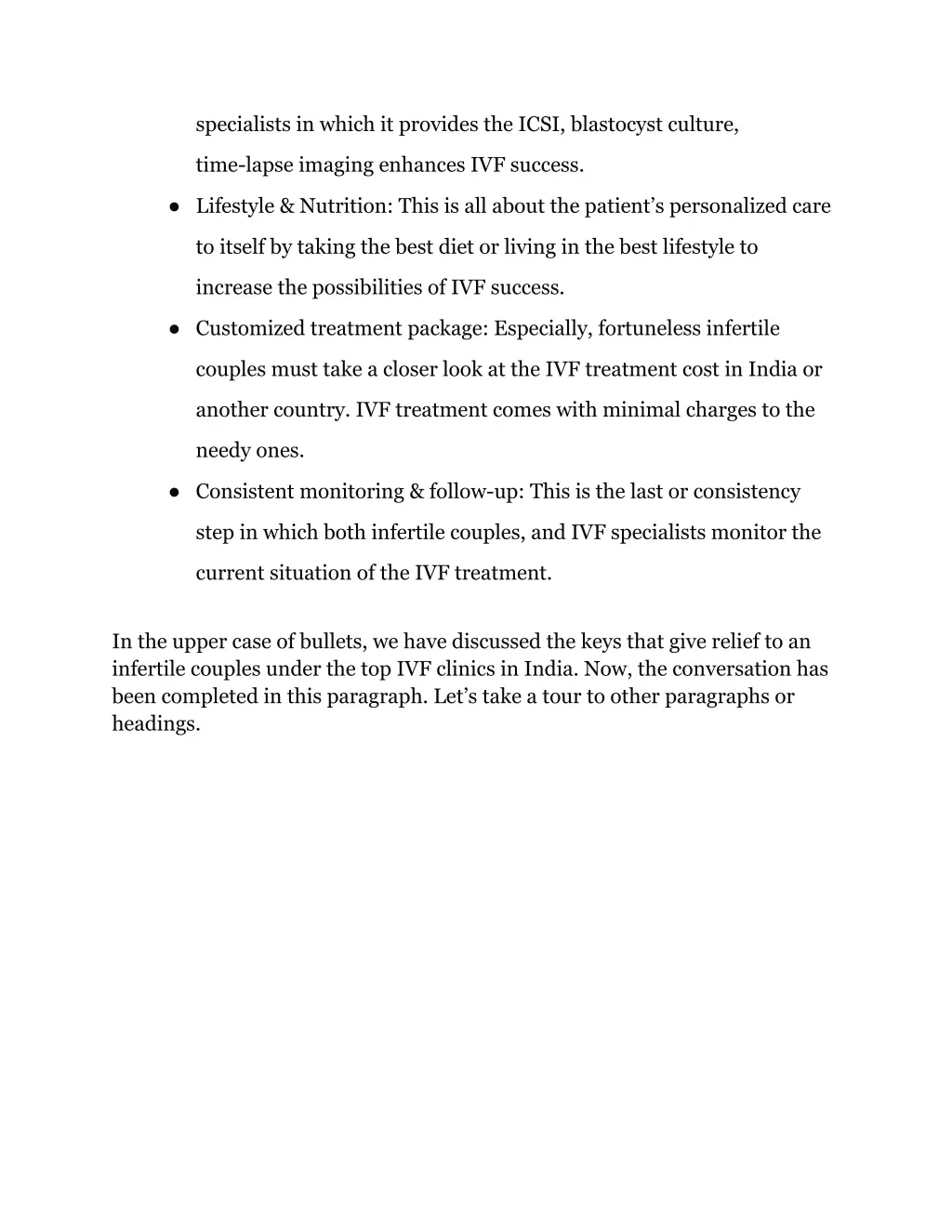 specialists in which it provides the icsi