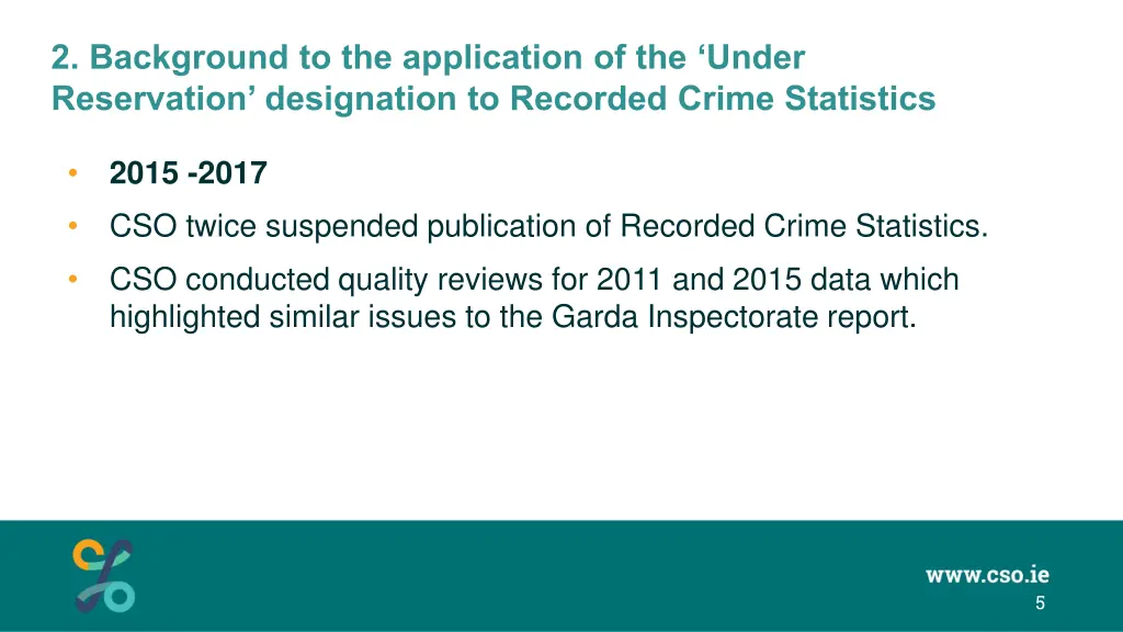 2 background to the application of the under 1