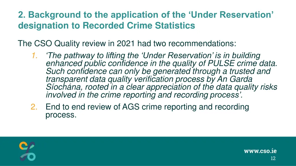 2 background to the application of the under 5