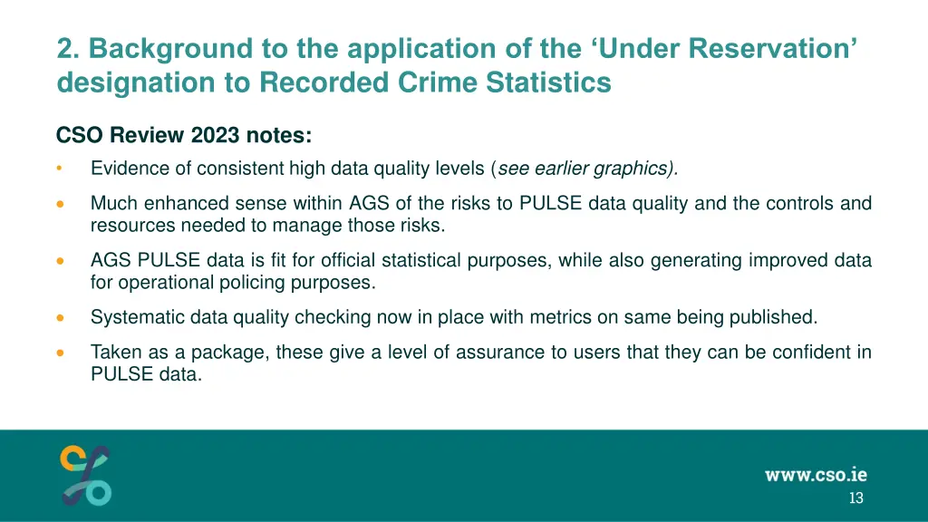 2 background to the application of the under 6