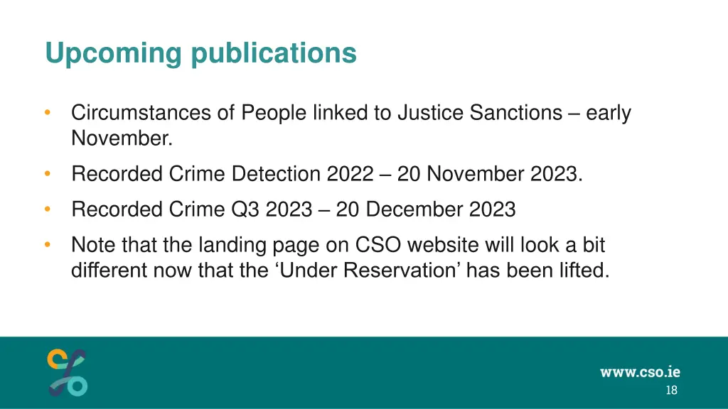 upcoming publications