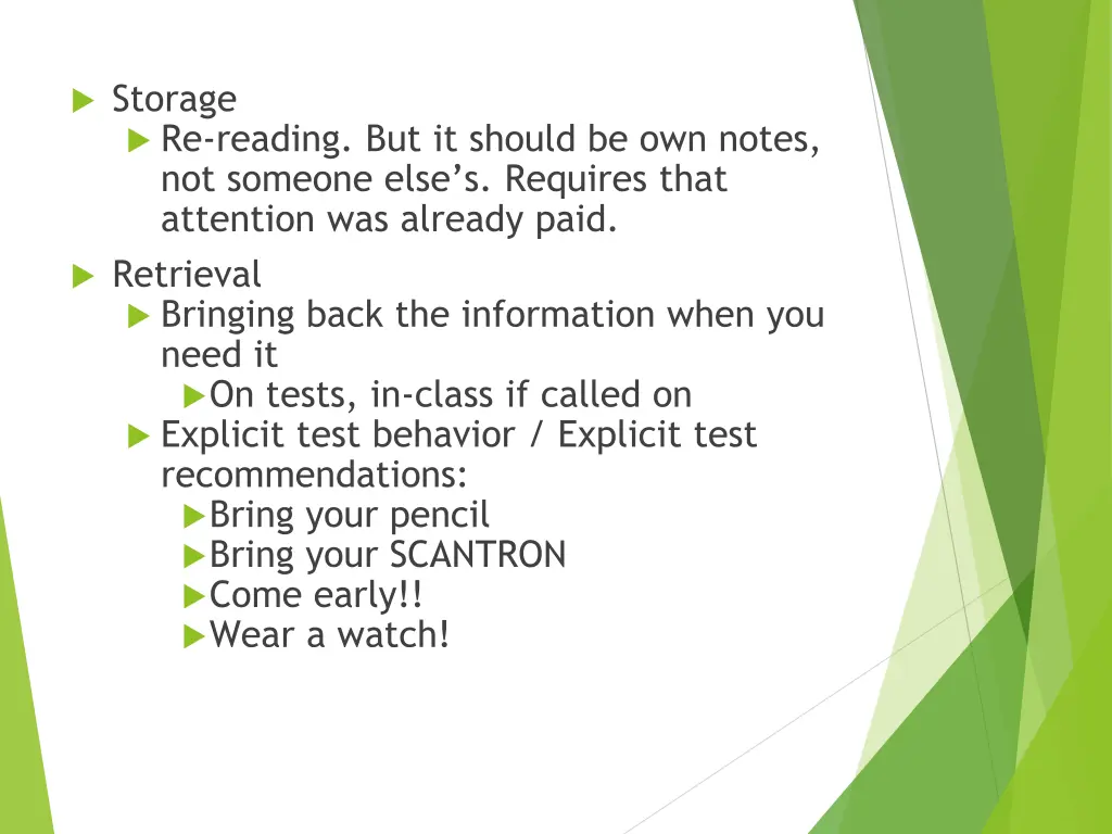 storage re reading but it should be own notes