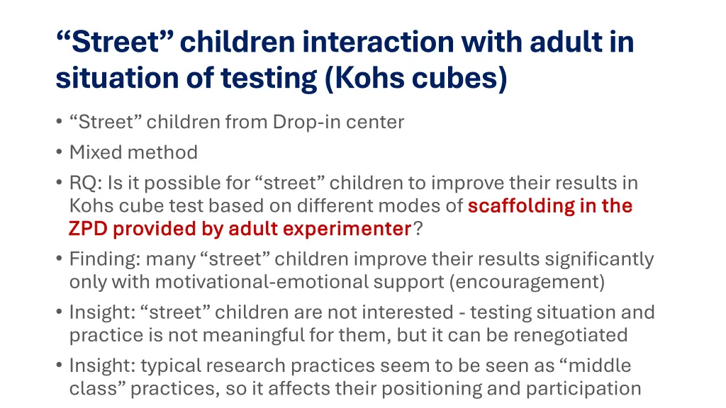 street children interaction with adult