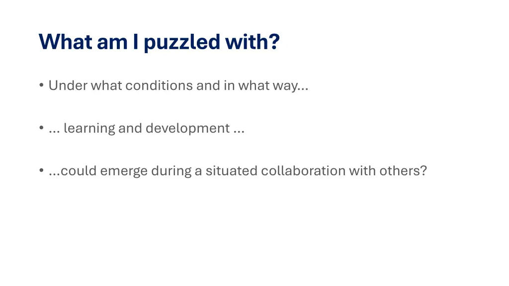 what am i puzzled with
