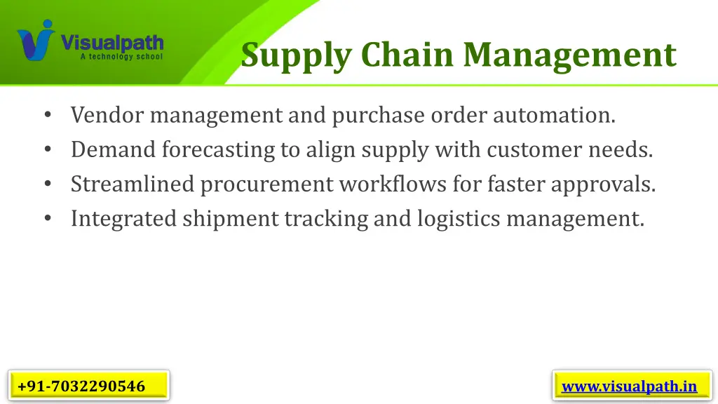 supply chain management