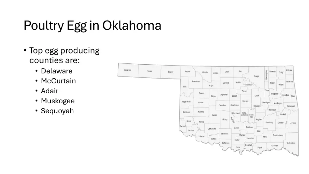 poultry egg in oklahoma