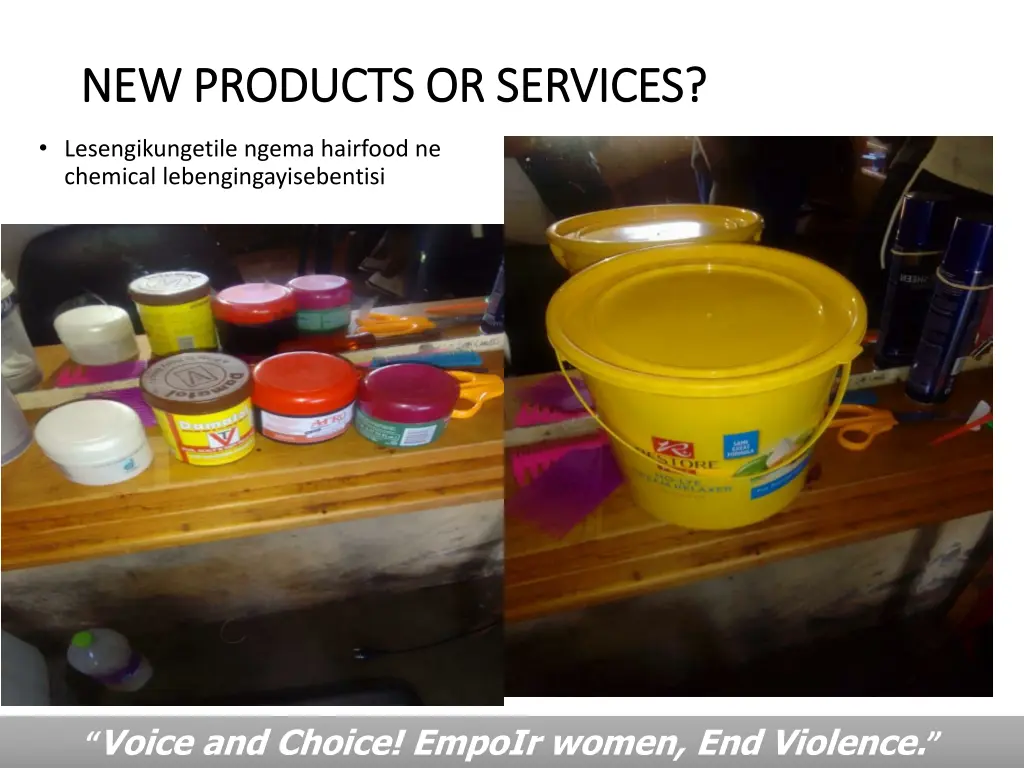 new products or services new products or services