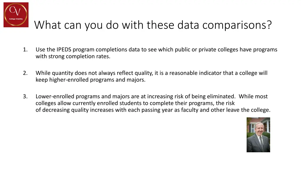 what can you do with these data comparisons