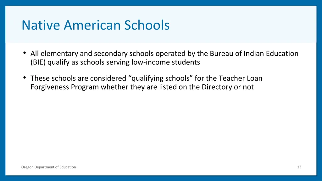 native american schools