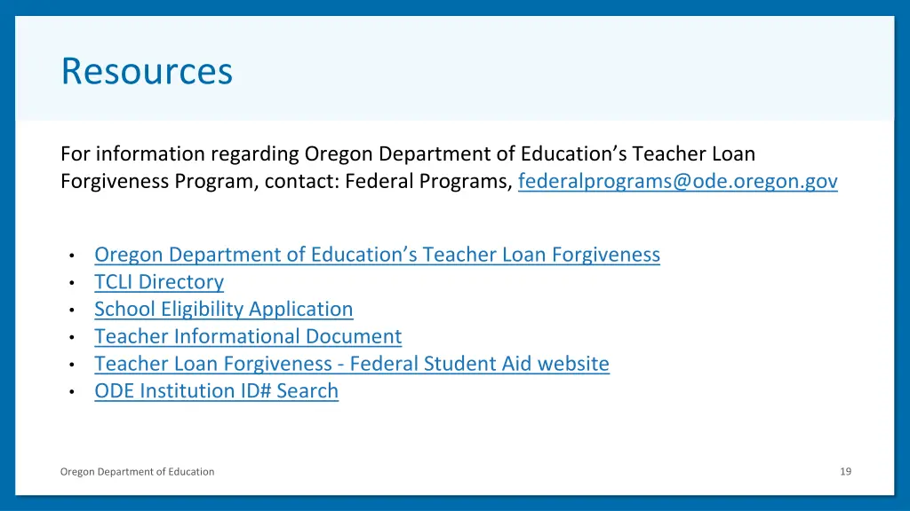 resources