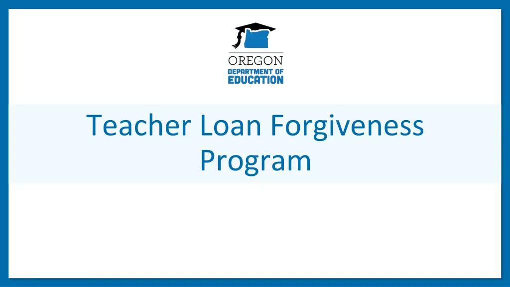teacher loan forgiveness program