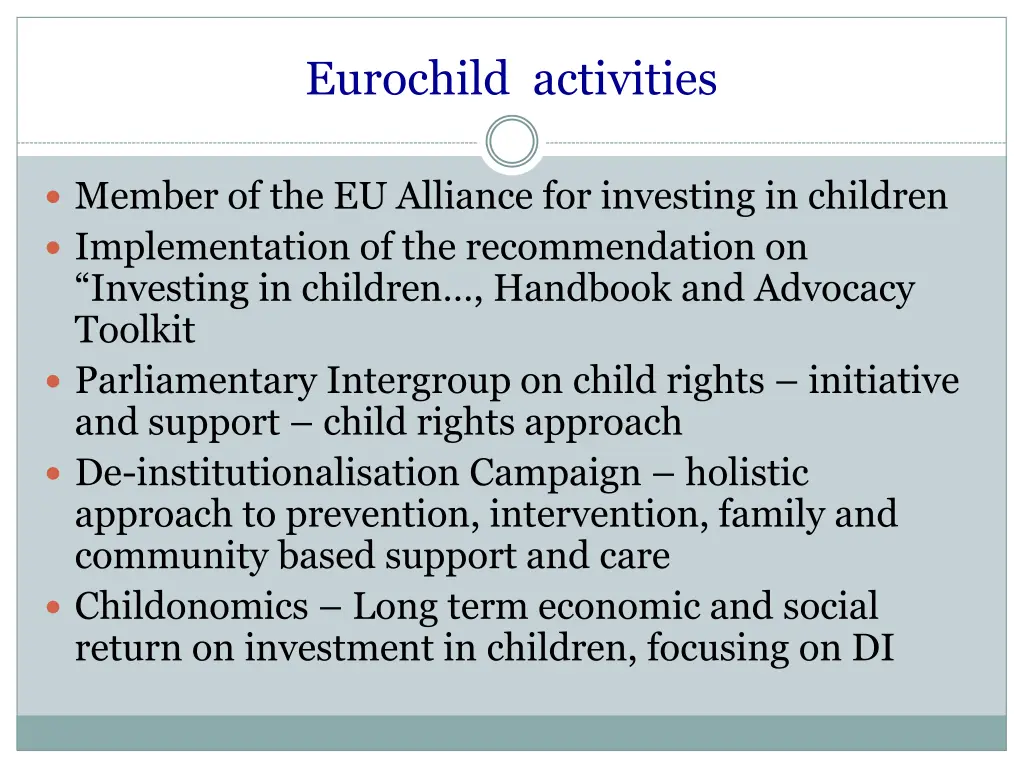 eurochild activities