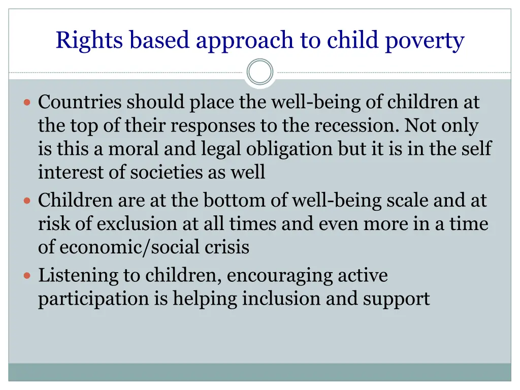 rights based approach to child poverty