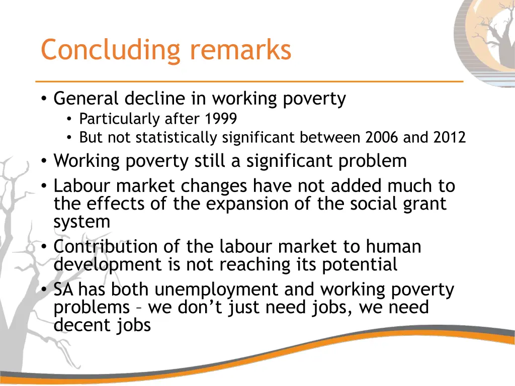 concluding remarks