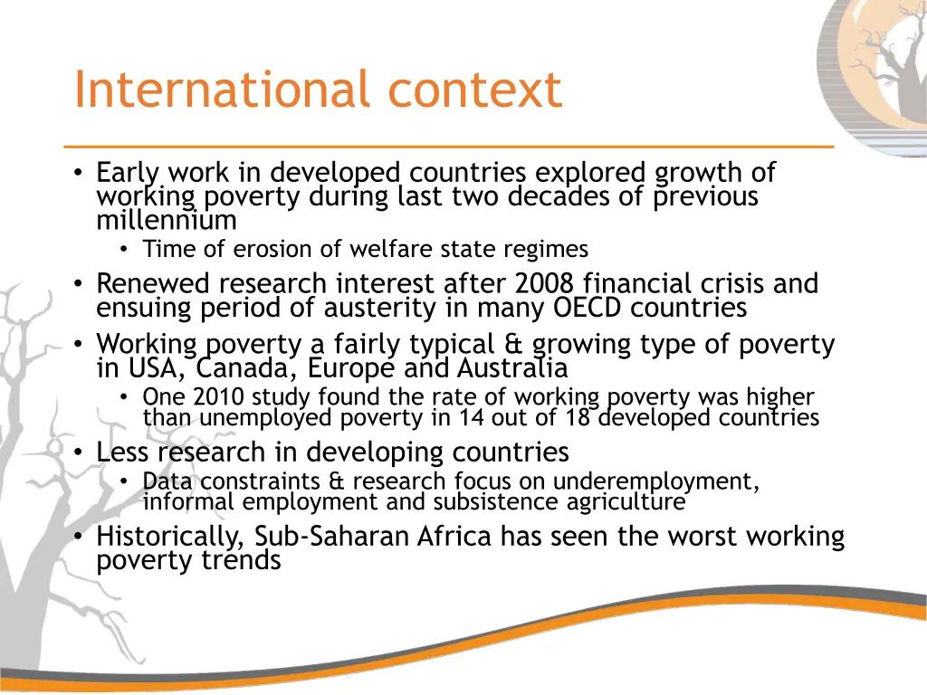 international context