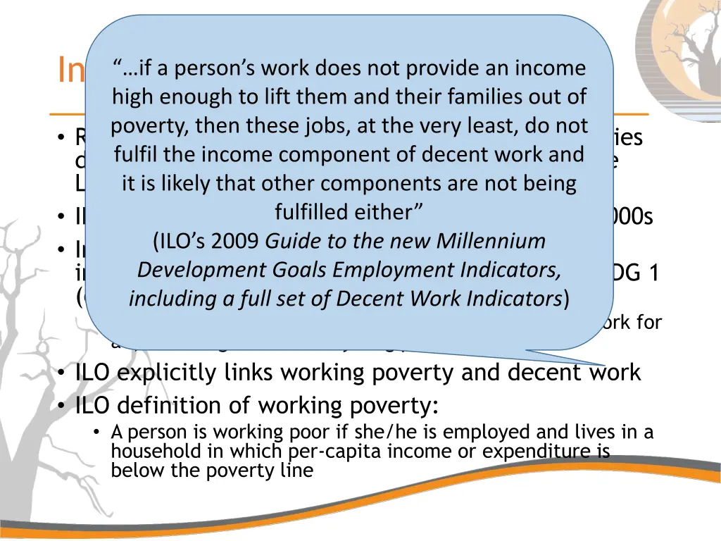 international labour organisation if a person