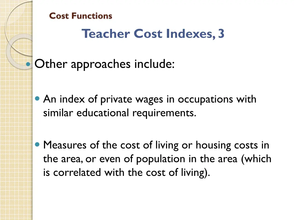 cost functions 2
