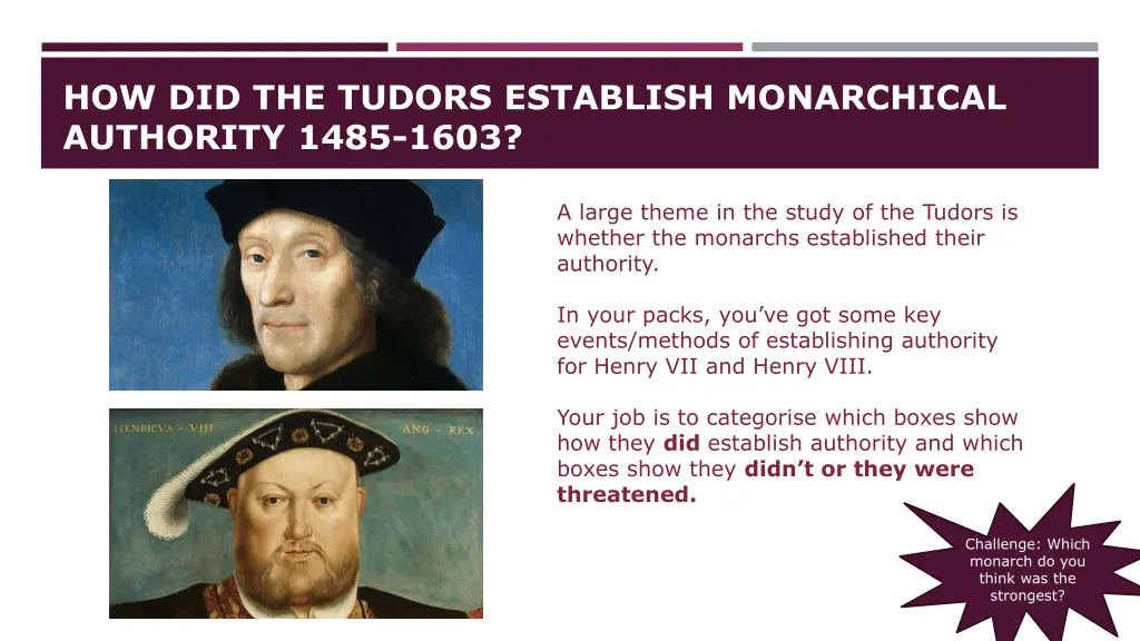how did the tudors establish monarchical 1