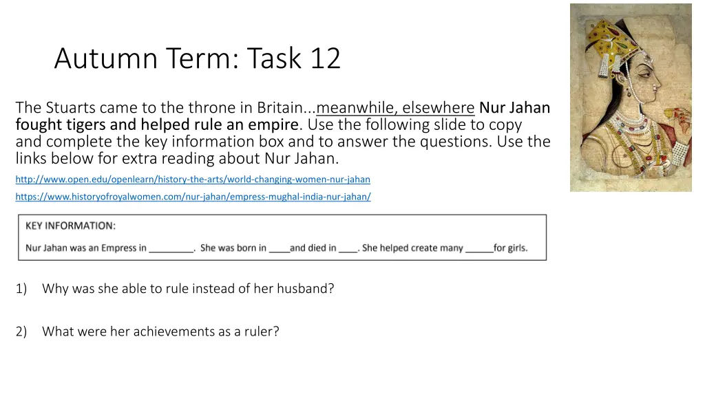 autumn term task 12
