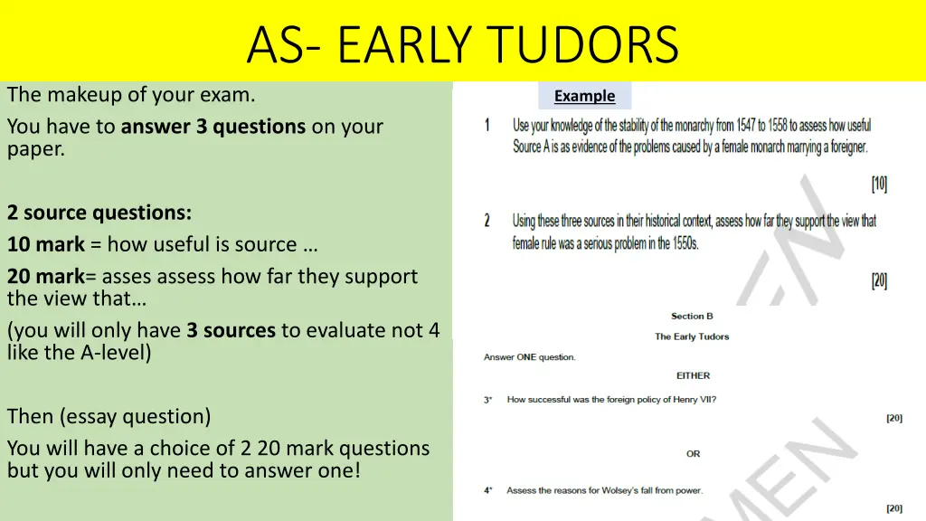 as early tudors