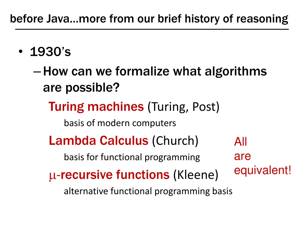 before java more from our brief history