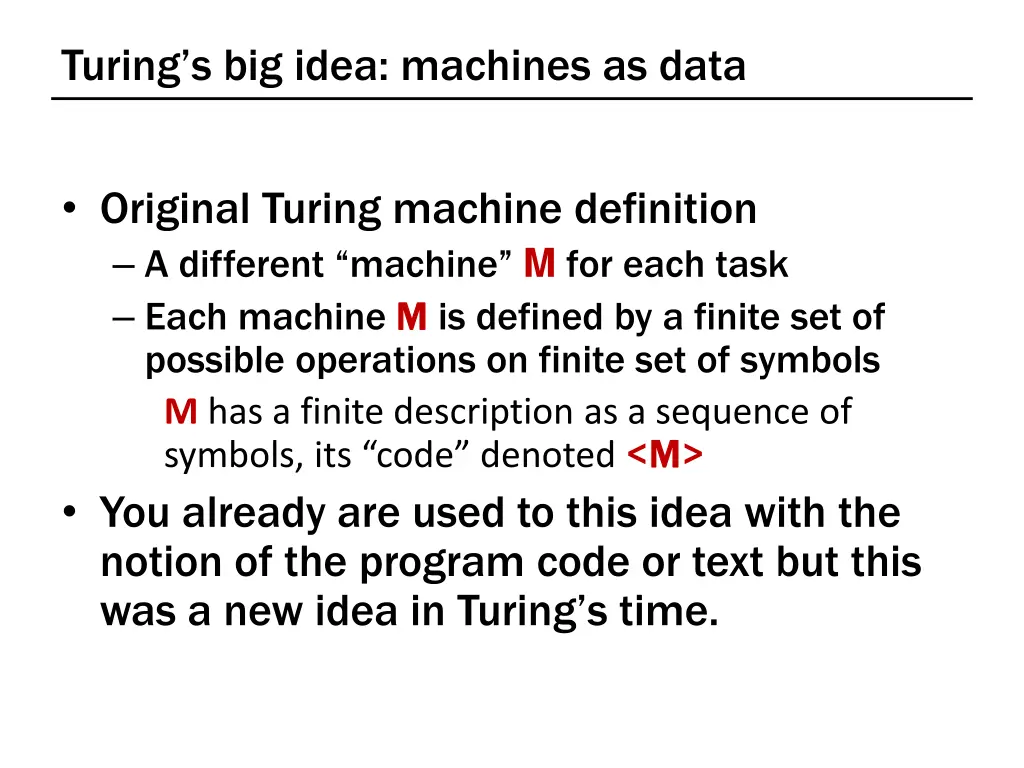 turing s big idea machines as data
