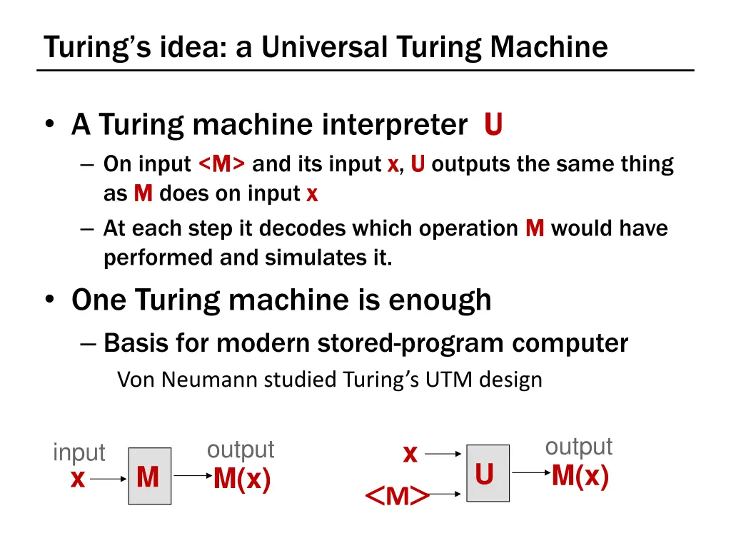 turing s idea a universal turing machine