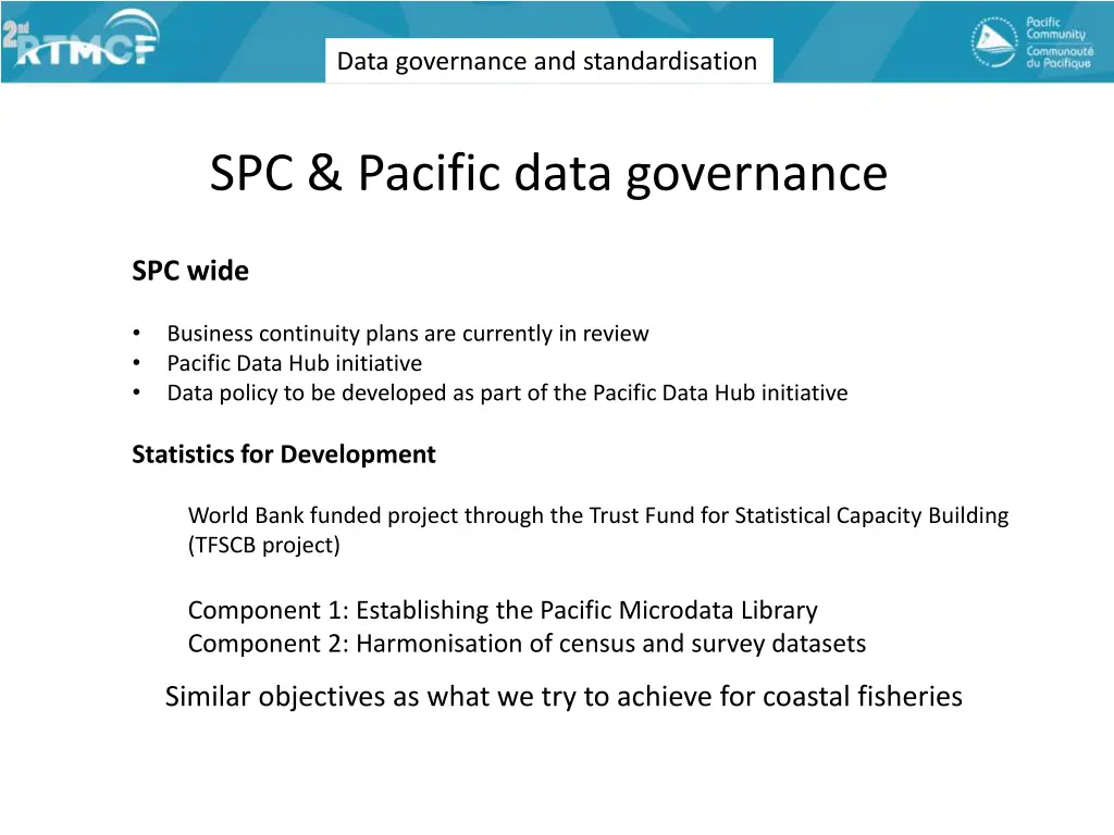 data governance and standardisation