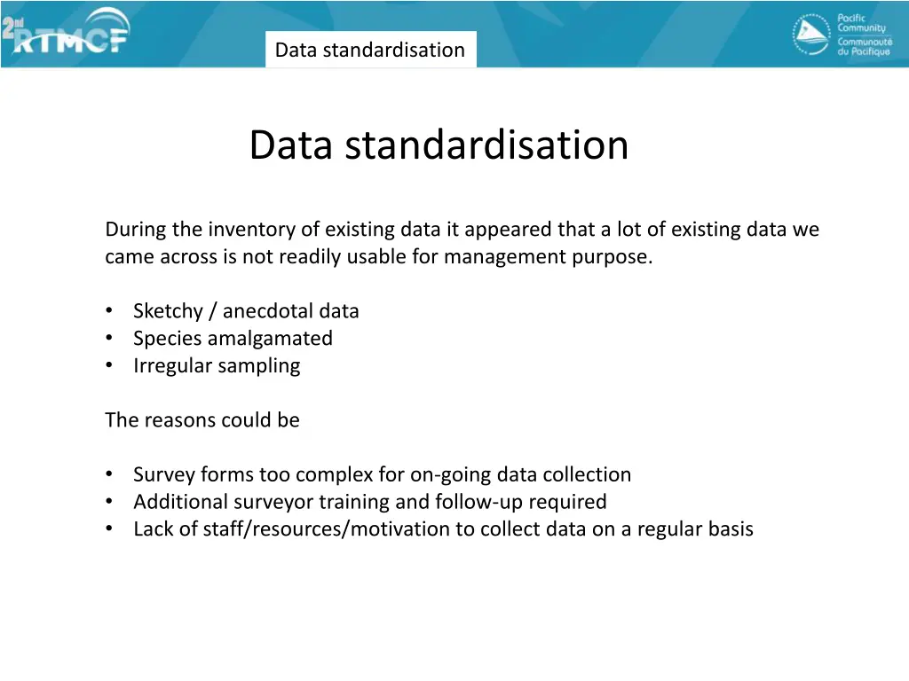 data standardisation