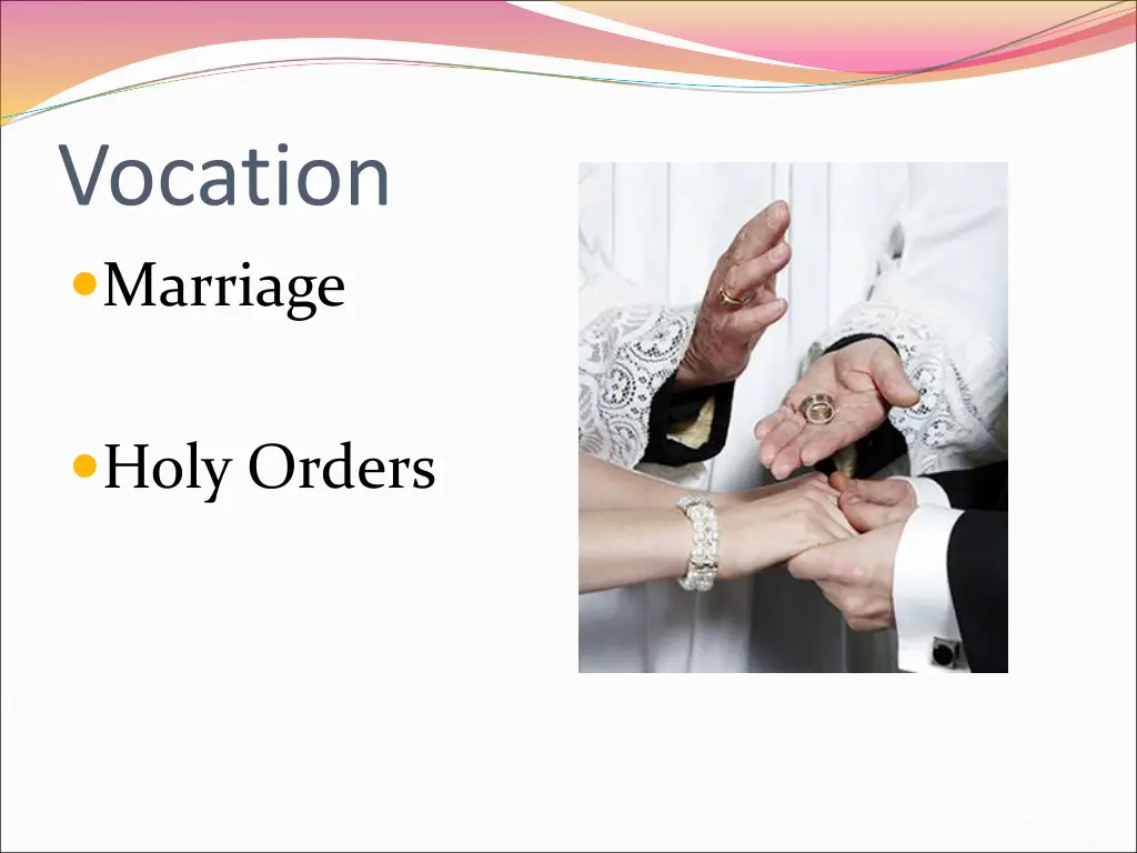 vocation marriage