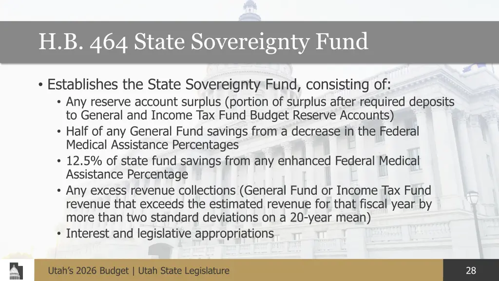 h b 464 state sovereignty fund