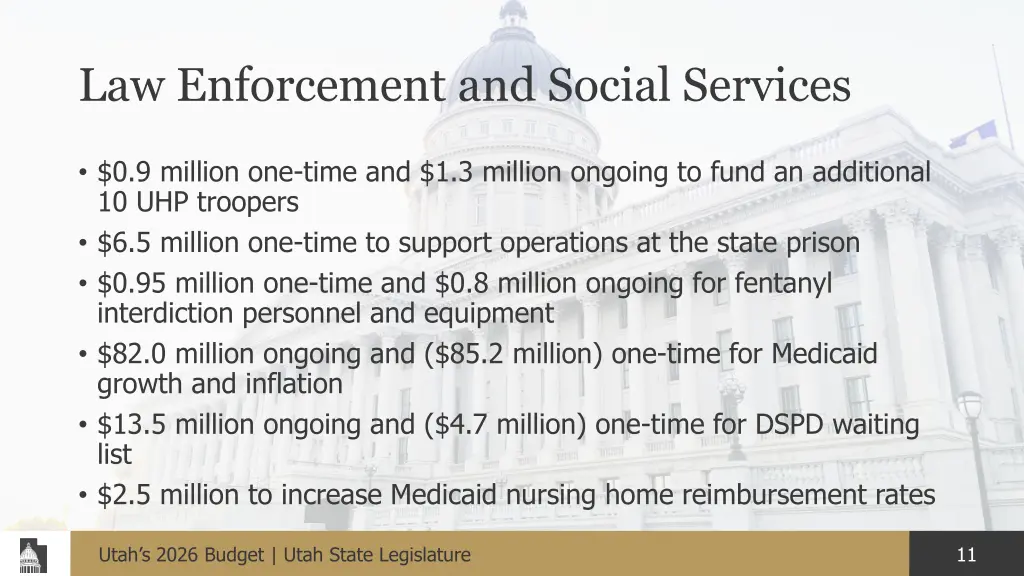 law enforcement and social services