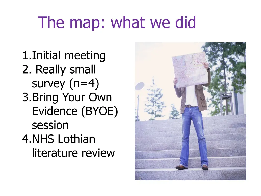 the map what we did