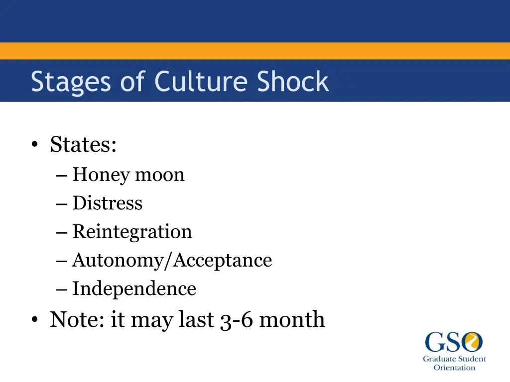 stages of culture shock