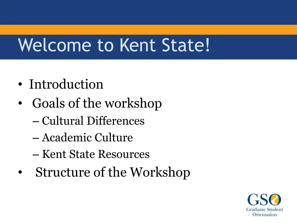 welcome to kent state
