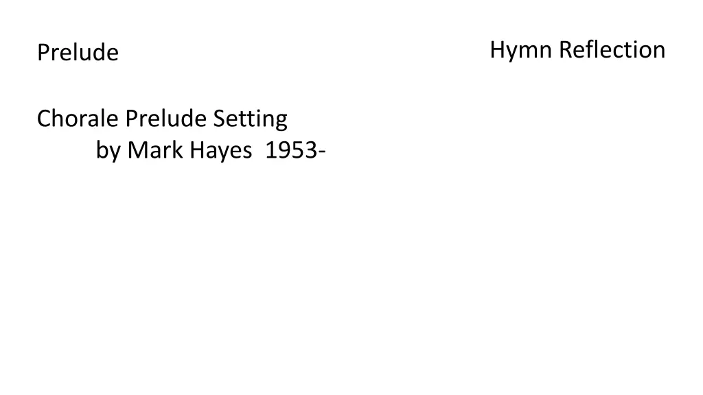 hymn reflection 5