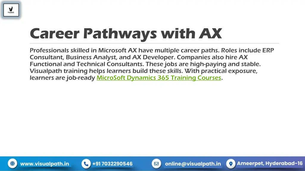 career pathways with ax
