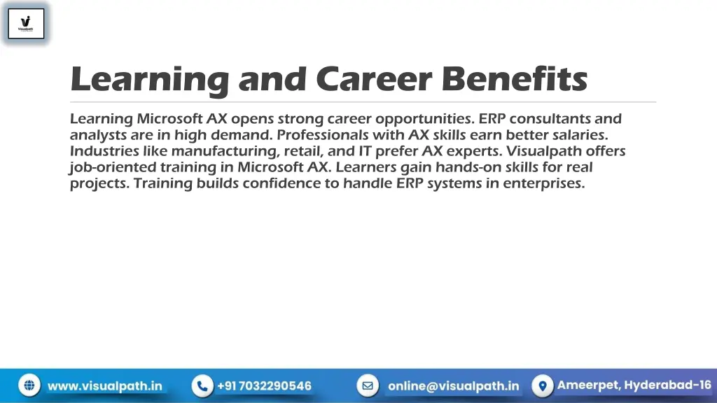 learning and career benefits