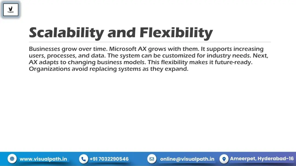 scalability and flexibility